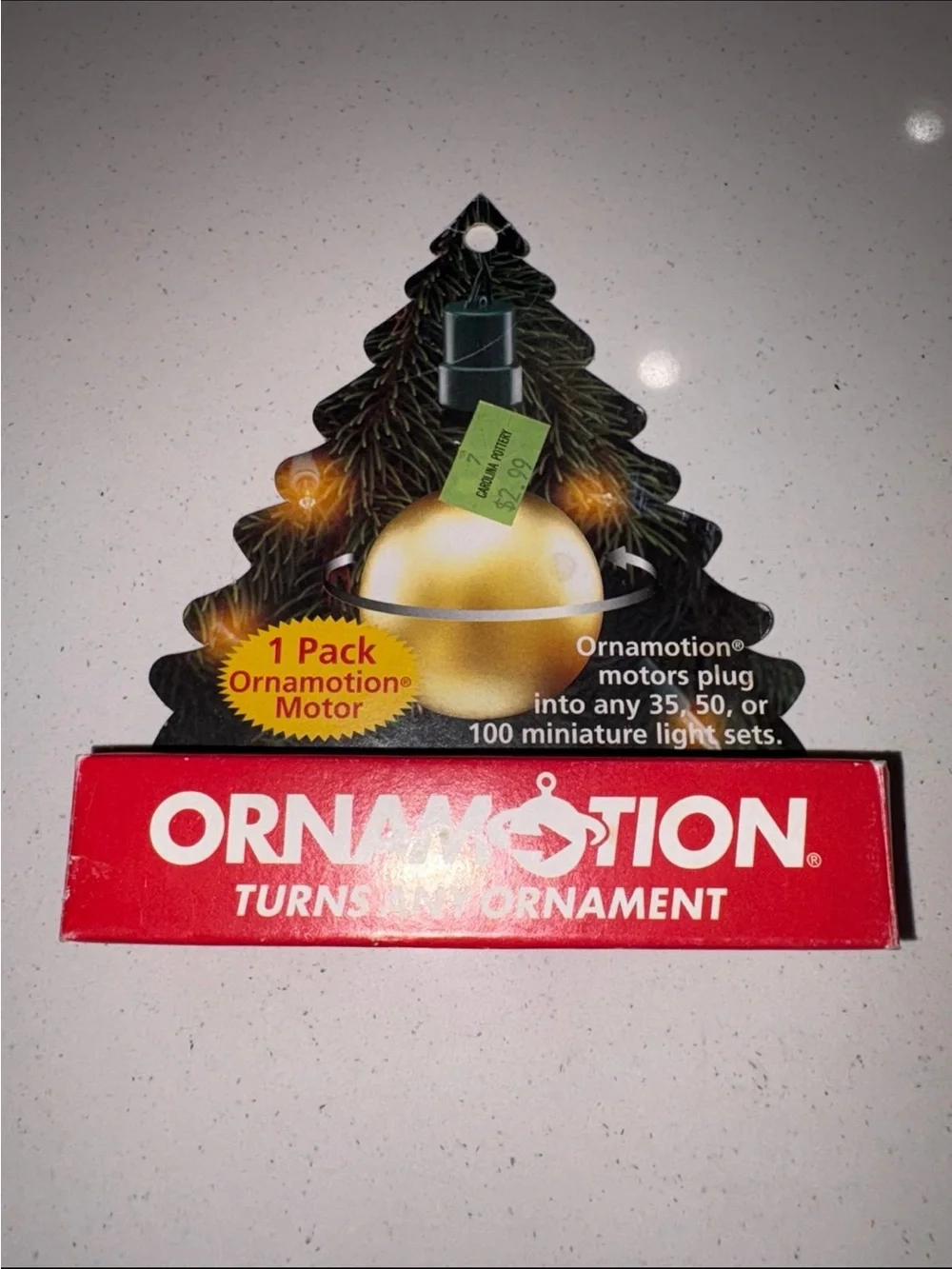 ORNAMOTION Ornamotor Vintage Christmas Ornament Spinning Motors 1980’s